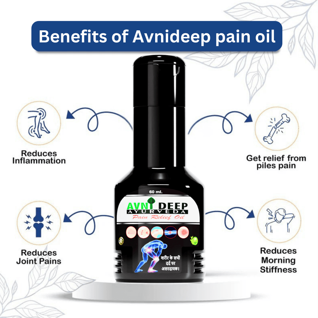 Avnideep Ayurvedic Body Massage Oil with Natural Herbs – 60ml