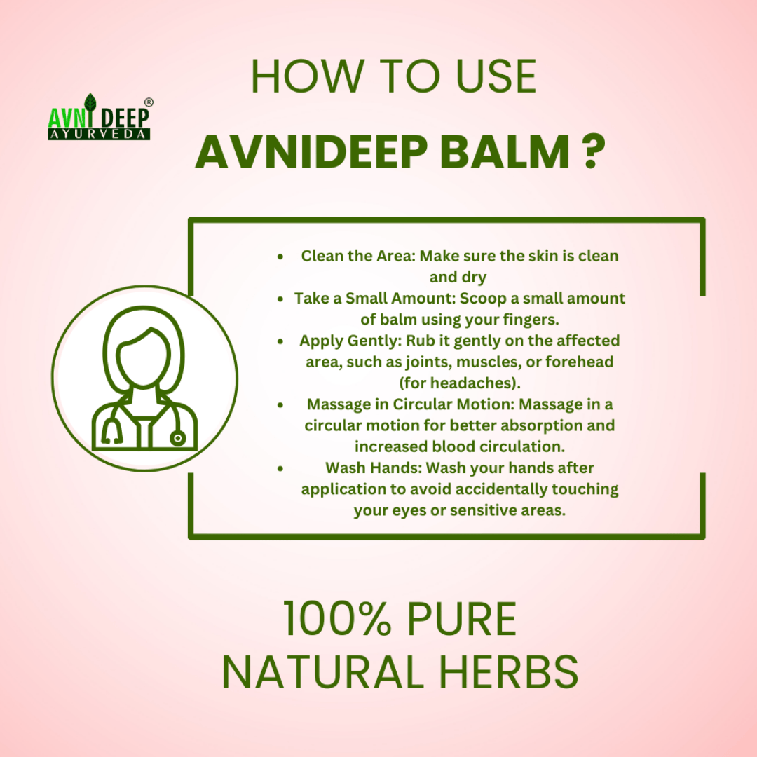 Avnideep Ayurvedic Herbal Balm – Head & Body Massage Balm | 10g (Pack of 2)