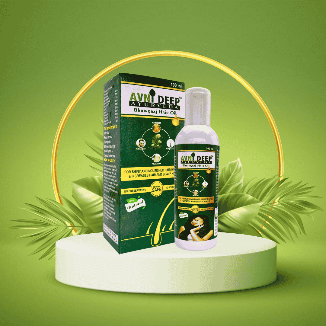 Avnideep Ayurvedic Herbal Hair Oil – With Bhringraj, Amla & Neem | 100ml